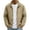 Khaki, variant on Men'S UPF 50+ Sun Protection Stand Collar Jacket Full Zip Lightweight Breathable Windbreaker With Zipper Pockets For Outdoor Travel And Daily Activities,Navy,L