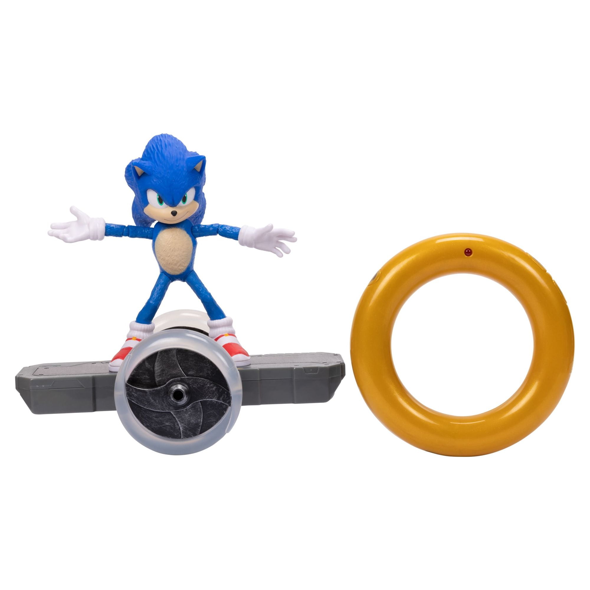 Jakks Pacific Sonic 2 Remote Control Sonic Speed 6-in Scale Detachable  Figure with Ring Controller