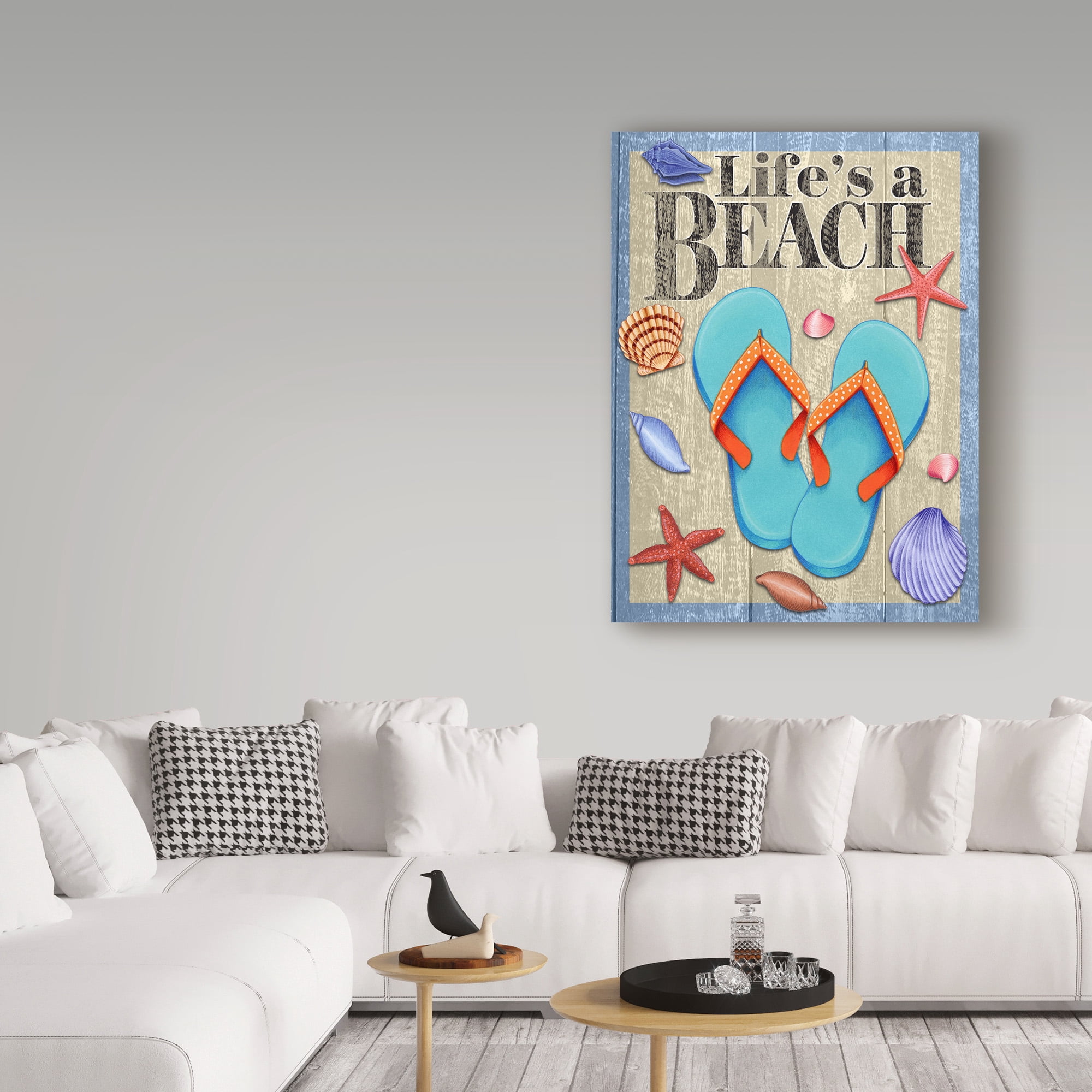 Trademark Fine Art 'Lifes A Beach' Canvas Art by Kimura Designs