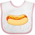 thumbnail image 3 of Inktastic Funny Hot Dog Boys or Girls Baby Bib, 3 of 4