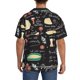 thumbnail image 3 of Balery Vegetable Quiche Camisa Casual de Manga Corta con Botones para Hombre, Texturizada, Estilo Cubano, para Playa, Verano-Small, 3 of 5