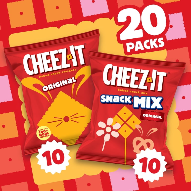 Cheez-It Variety Pack Baked Snack Crackers and Snack Mix, Easter