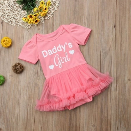 - Princess Newborn Baby Girls Romper Jumpsuit Dress Clothes Outfits Summe Sunsuit
