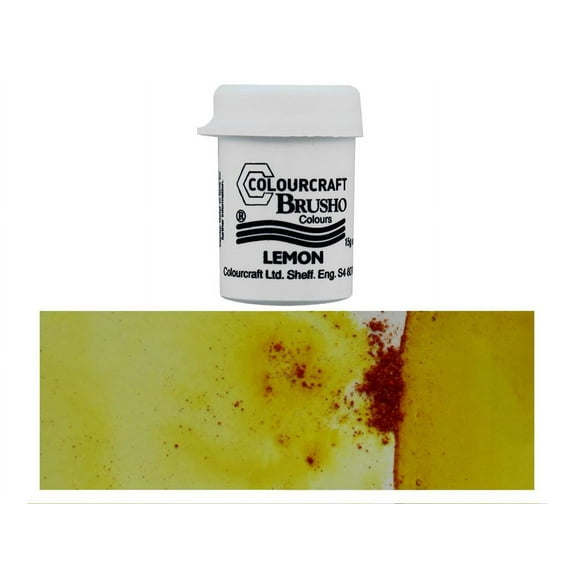 Brusho Crystal Colour 15g-Lemon