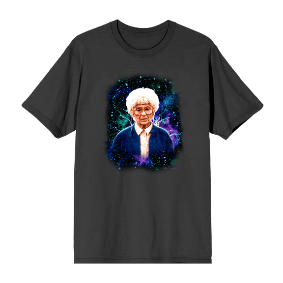 Golden Girls Sophia Galaxy Headshot Crew Neck Short Sleeve Men's T-shirt-XL