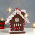 thumbnail image 4 of Dserhfy Christmas Candy House Hanging Decoration Reusable Soft Polymer Clay Xmas Tree Window House Shape Ornament Party Supplies, 4 of 8