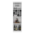 thumbnail image 4 of Modern White Bar Cabinet with Stable Design and Shelves / Versatile for Multiple Rooms, 4 of 5