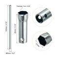 thumbnail image 2 of Unique Bargains 3 Pcs Dual-Ended Wrench Socket Spark Plug Spanner Set (16mm, 21mm, 17/19mm), 2 of 4