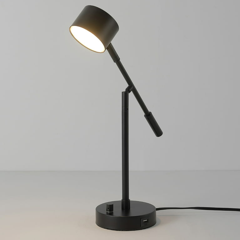 Globe Electric Aristocrat 16 Integrated LED Matte Black Swing Arm Desk Lamp 91000668