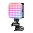 thumbnail image 3 of Mini RGB Fill Light LED Video Light 2500K-9000K Dimmable 8 Scene Lighting Effects Video Conference Light for Computer Tablet Mobile Phone DSLR Camera Built-in Battery with Screen, 3 of 7