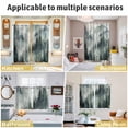thumbnail image 5 of Green Mountain Kitchen Curtains Window Panels, Misty Forest Nature Woodland Pine Tree Landscape Insulated Window Treatment Curtain, Grommet Curtains for Bedroom/Living Room, 2 Piece 42"Wx45"L, 5 of 8