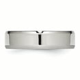 thumbnail image 3 of Stainless Steel Beveled Edge 6mm Polished Band, 3 of 7