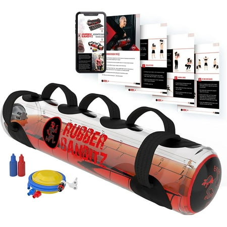 RubberBanditz Water Weight Aqua Bag - Filled Hydro Core Training Bag for Balance, Strength Functional Fitness Training -Exercise Sandbag Alternative Power Water Weight Bag, Portable Home Gym Equipment