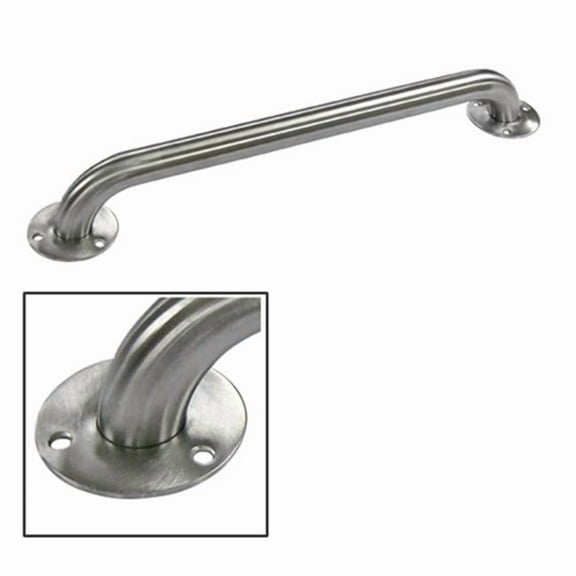 12 Inch Exposed Flange Ada Grab Bar - Stainless Steel