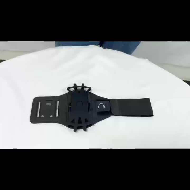 Wrist phone stand, removable, 360° rotation, suitable for iPhone 16/ 15/ 14/ 13/ 12/ Pro/ Pro Max/ XS/ XR/ X/ 8/ 7/ 6/, 4.7-6.5-inch smartphone, with key ring mobile arm strap, suitable for fitness