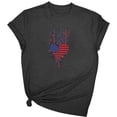 thumbnail image 2 of JOANKDMI Women's 4th of July Shirts Cute Patriotic Memorial Day American Flag Cotton Tops Independence Day Holiday Festival Wear, 2 of 5