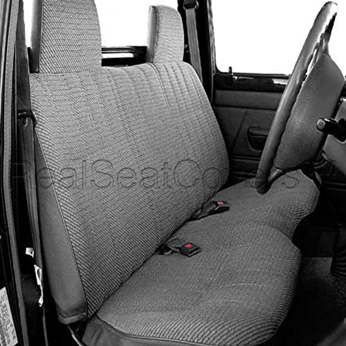Realseatcovers Seat Cover For 1986 Toyota Small Pickup Front Bench A25 Molded High Back Headrest Notched Cushion Gray Com - 1986 Toyota Pickup Bench Seat Covers