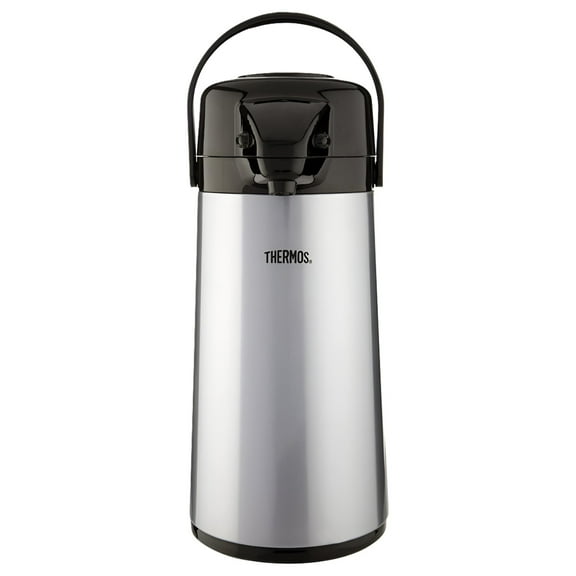 Thermos 2 Quart Glass Vacuum Insulated Pump Pot - Gray Metallic