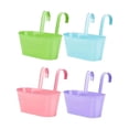 thumbnail image 2 of koolsoo 4Pcs Hanging Flower Pots Flower Bucket Plant Pots for Porch Outdoor Backyard A, 2 of 9