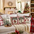 thumbnail image 2 of Under $5 Christmas Throw Pillow Covers 18x18" Christmas Printed Pillow Cover Series Home Sofa Decoration Cushion Cover Bedroom Pillow Cover for Holiday Party Supplies, 2 of 7