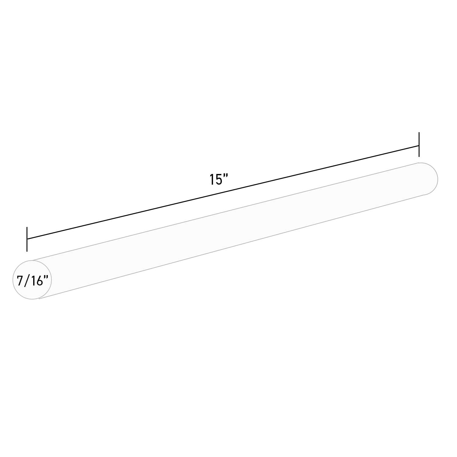 735R515 High Strength Hot Melt Glue Sticks - 7/16" x 15" | 5 Lb Box