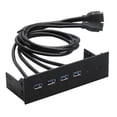 thumbnail image 2 of tredstone 5.25 inch USB Front Panel Hub Front Optical 4 2.0 USB Panel Drive PC Ports Case for Computer 4 Ports USB 3.0 163x105x53mm, 2 of 6