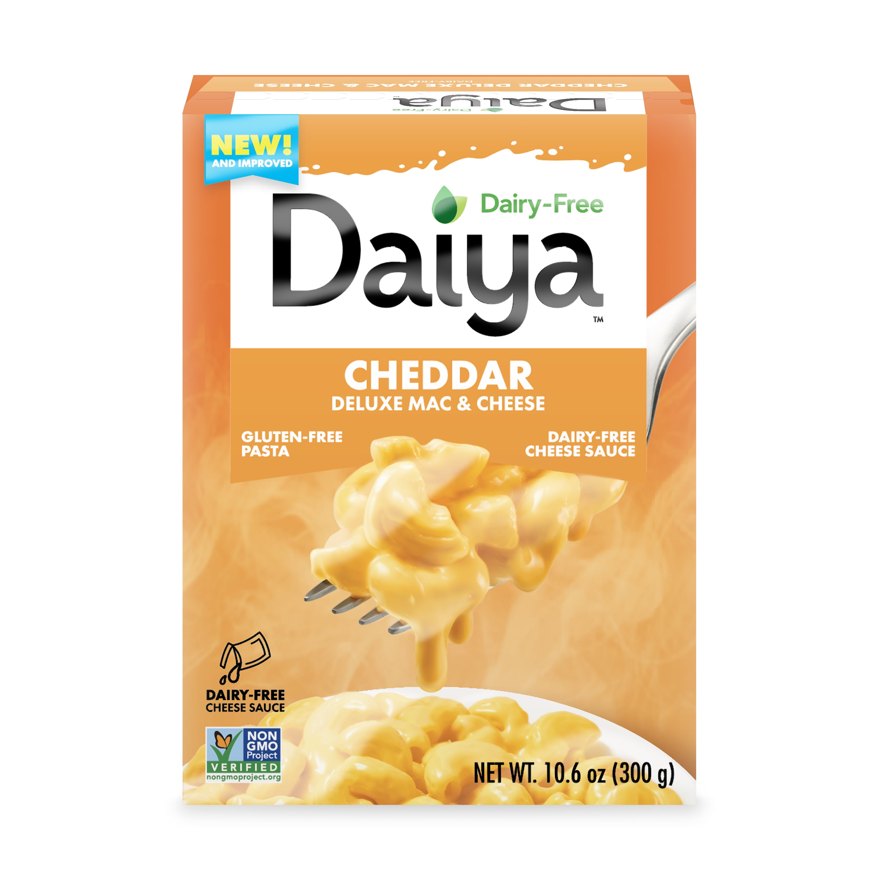 (8 pack) Daiya Dairy Free Gluten Free Deluxe Cheddar Mac & Cheese, Vegan, 10.6 oz (Shelf Stable)