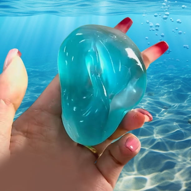Juguete de recuperación de baja resiliencia para amasar bajo el agua, refrescante y de ensueño, de goma suave, juguete de descompresión con tacto fresco que disipa el calor del verano.