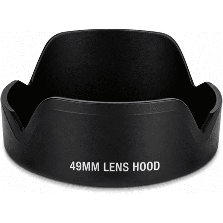 49MM Lens Hood Pro Series Hard Tulip Lens Hood for Pentax Lenses with Microfiber Lens Cloth