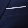thumbnail image 6 of MNCEKFOD 3 Piece Slim Fit Dress Suit Business Wedding Suit Vest Coats and Pants Navy S, 6 of 6
