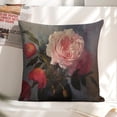 thumbnail image 5 of Pink flowers Linen toss pillowcase decoration pillowcase gifting preferred 20x20 inch cushion cover 4 sets sofa pillowcase sofa bedroom living room car, 5 of 6