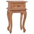 thumbnail image 2 of vidaXL Bedside Table Classical Brown 13.8"x11.8"x23.6" Solid Mahogany Wood, 2 of 6