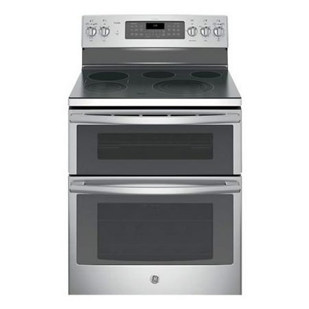 PB980SJSS 30 Freestanding Double Oven Electric Range with 5 Cooking Elements  6.6 cu. ft. Capacity  Bridge Zone  Convection  Self Clean  Fast Preheat and Chef Connect  in Stainless
