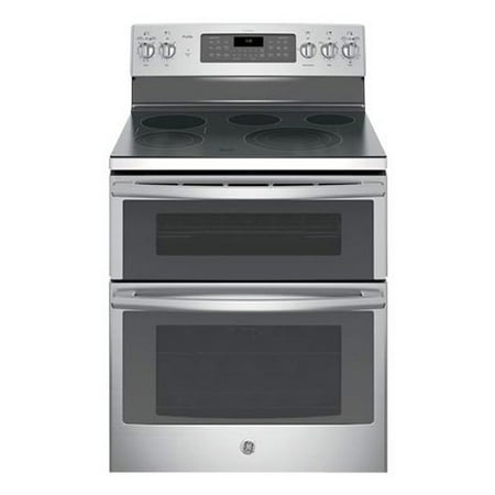 PB980SJSS 30 Freestanding Double Oven Electric Range with 5 Cooking Elements 6.6 cu. ft. Capacity Bridge Zone Convection Self Clean Fast Preheat and Chef Connect in Stainless Steel