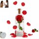 thumbnail image 1 of Mensaje de Grabación de Voz en una Botella con Rosa, Recuerdo de Vidrio de 7.8" para el Día de San Valentín, 1 of 9