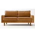 thumbnail image 4 of Koby Home Sectional Sofa Sleeper Couch 3-Seater Sofas 70" Couches for Living Room Ginger Orange, 4 of 7