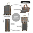 thumbnail image 6 of Joyway 28" Checked Luggage with Spinner Wheels，Hardside 3PCS Set with TSA Lock, 6 of 6