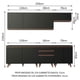 thumbnail image 3 of Cocina Integral Completa Modular Madesa Reims 250cm Negro 05, 3 of 10