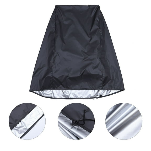 UPKOCH Garden Chair Cover 1Pack Square Shape Black Oxford Cloth for Outdoor Use Waterproof 65X25X47In