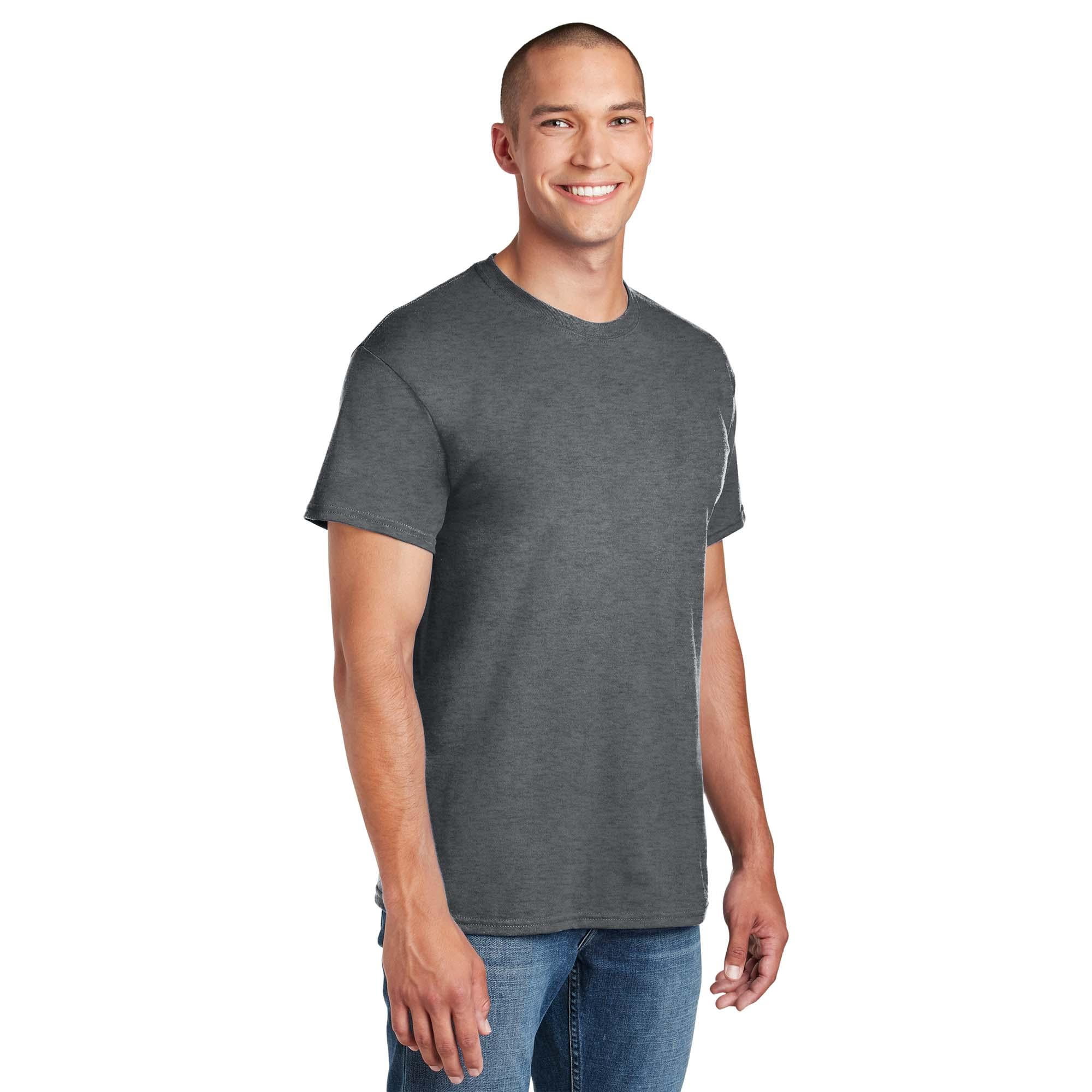Gildan DryBlend Unisex Short Sleeve T-Shirt - 50% Cotton, Sport Grey, Medium - View #8