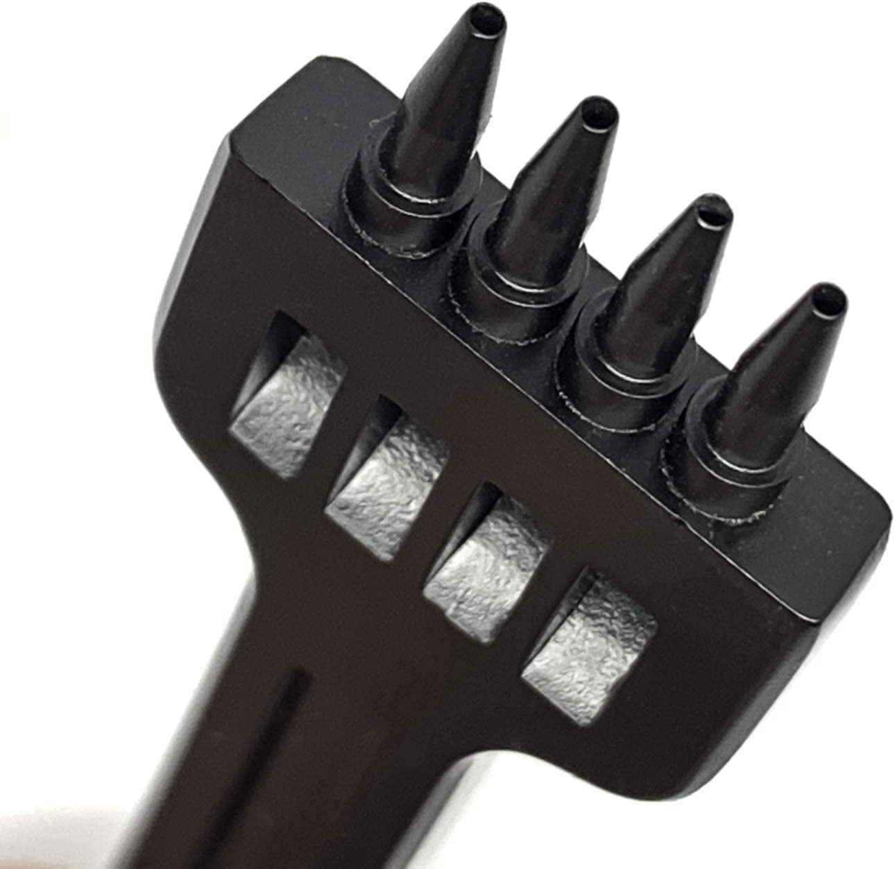 6mm 2/4/6 Claw Tooth Leather Stitching Chisels Round Hole Punching Tool Set for DIY Leather Craft