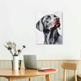 thumbnail image 2 of Nawypu  Black Labrador Dog Pet Animal Watercolor Painting Canvas Wall Art, 16x20 inch, Multi-Color, 2 of 4