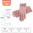 thumbnail image 2 of 2 pares de guantes cálidos acolchados y gruesos para mujer, resistentes al viento y al frío, con pantalla táctil, para exteriores, de terciopelo, para invierno, 691, 2 of 5