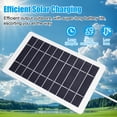 thumbnail image 5 of 5V 5W USB Solar Panel Charger Portable Monocrystalline Silicon Solar Panel Weather-Resistant Solar Charger for Cell Phone, Camera, USB Fans, Perfect for Camping, Hiking, Outdoor Travel (White, 1 PCS), 5 of 7
