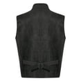 thumbnail image 2 of Ocealan Kids Boys Sleeveless Medieval Waistcoat Double Breasted Pirates Vest Dresscoat Black 16, 2 of 5