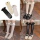 thumbnail image 3 of Calcetines hasta la rodilla de encaje floral de verano para niños y niñas, medias de pantorrilla de princesa con lazo de fresa dulce de estilo japonés Lolita, 3 of 5