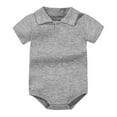 thumbnail image 4 of DHFJKG Baby Girls Bodysuits Casual Summer Basic Solid Color Short Sleeve Onesie Beach School Party Toddler Girls Onesies Stylish 12-18 Months, 4 of 4