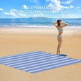 thumbnail image 3 of Portable Beach Blanket Sandproof  2m x 2 m Large Mat  Quick Drying  Lightweight Oxford Cloth, 3 of 10