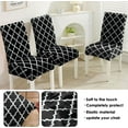 thumbnail image 5 of Chair Covers for Dining Room Set of 4, Stretch Dining Chair Cover 4 Pieces, Washable Kitchen Parsons Chair Slipcovers 4 Pack, Removable Seat Protector for Home and Party, 5 of 5