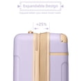 thumbnail image 2 of Juego de equipaje LARVENDER de 3 piezas con mochila ampliable de 20 pulgadas, 2 of 8